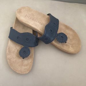 Jack Rogers Comfort Navy Comfort Sandal 9.5